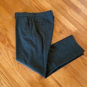 J. Crew Dark Green Flex Pant 33x32.